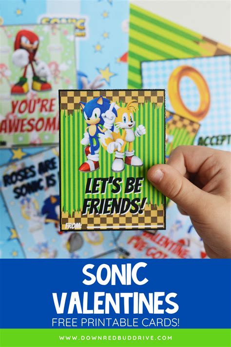 Sonic Valentine's Day Card Printing