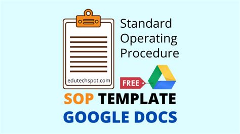 Benefits of Google Docs SOP Management