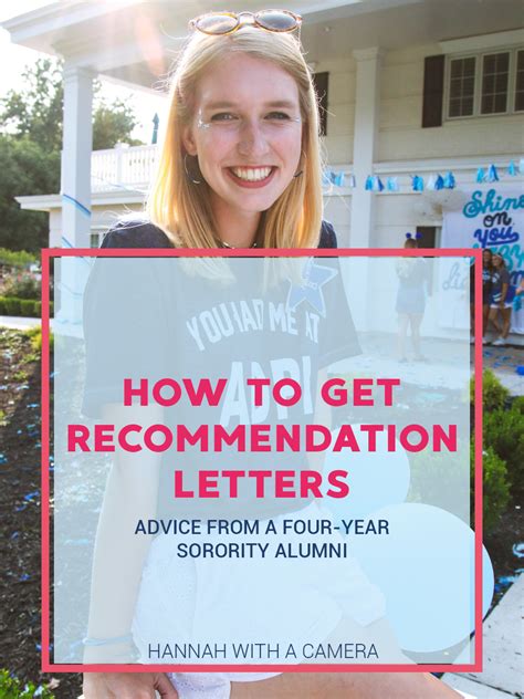 Sorority Recruitment Letter Tips