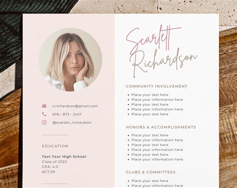 Sorority Resume Templates