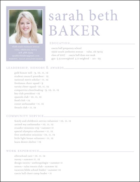 Sorority Resume Tips