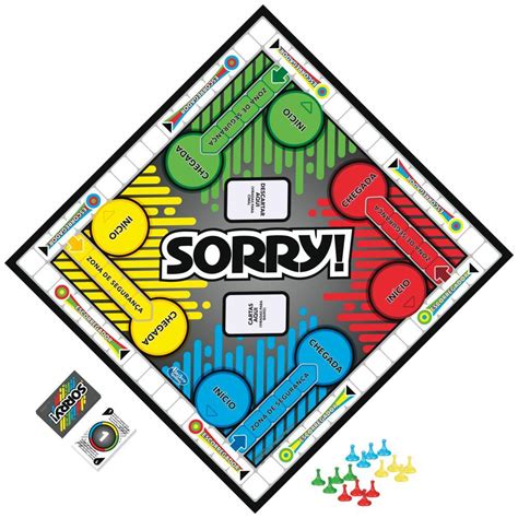 Colorful Sorry game board design