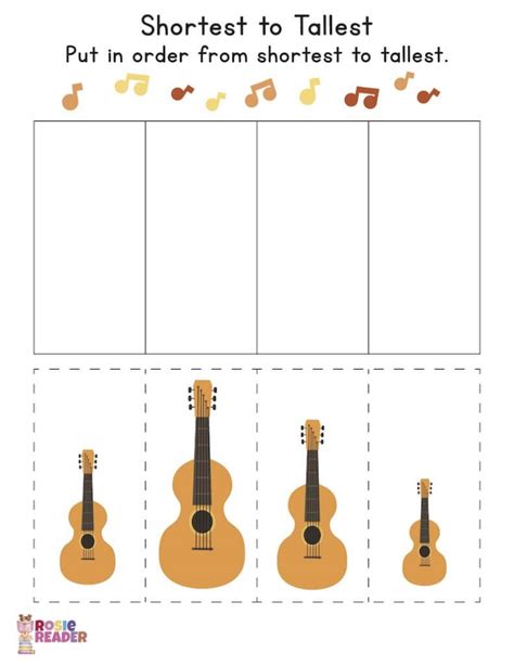 Sort By Size Worksheet for Preschool