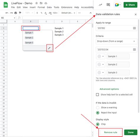 Sort by dropdown in Google Sheets