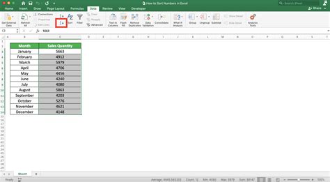 Sorting Numbers in Excel Tips