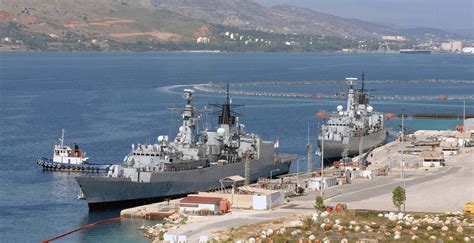 Aerial view of Souda Bay Naval Base