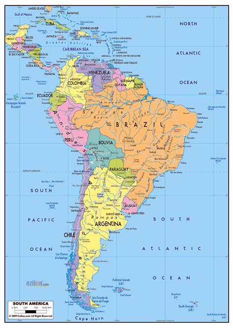 South America Map