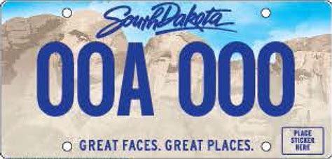 South Dakota Temporary Plate Requirements