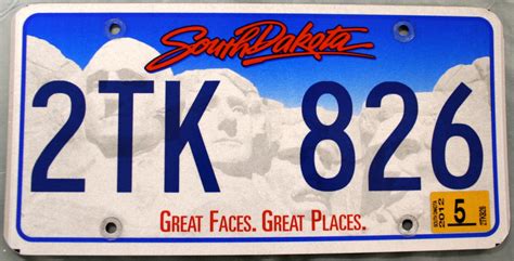 South Dakota Temporary Plates