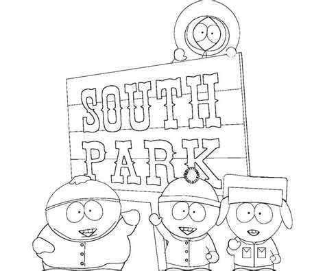 Image of South Park coloring