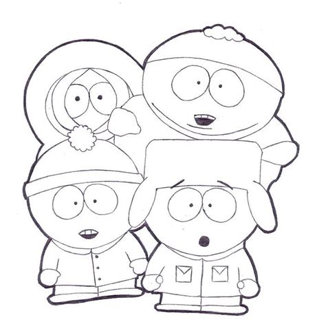 Image of South Park coloring pages