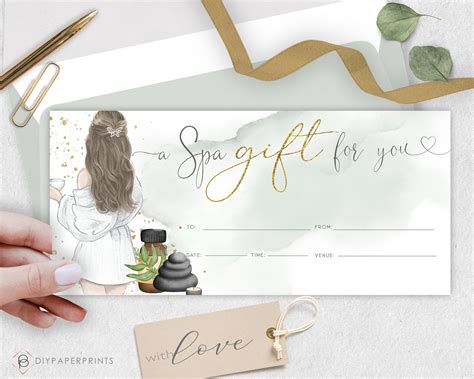 Types of Spa Day Gift Certificate Templates