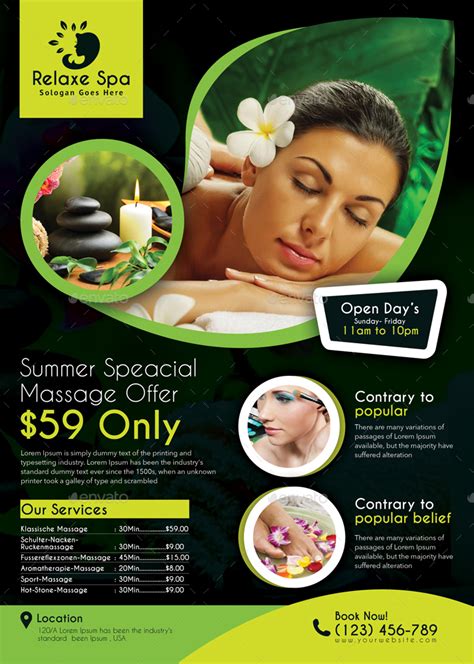 Spa Flyer Template 10