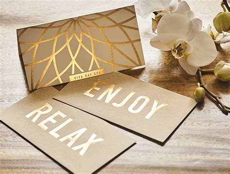 Spa Gift Card Design Ideas