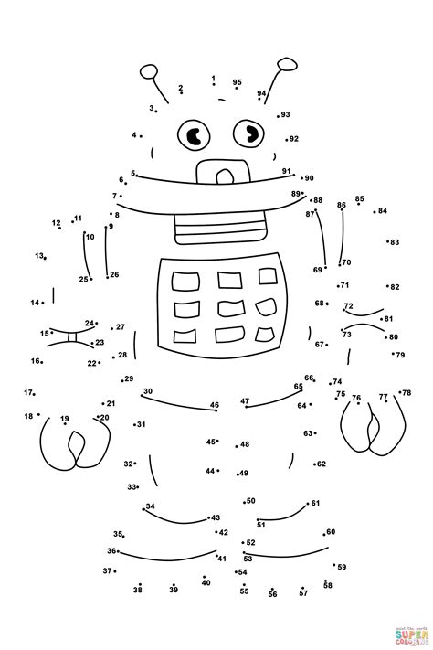 Space adventure dot to dot printable