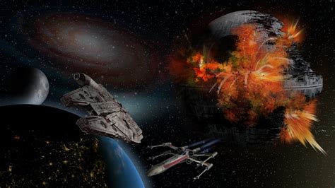 A spaceship taking a direct hit from an enemy blast, with flames and smoke erupting everywhere