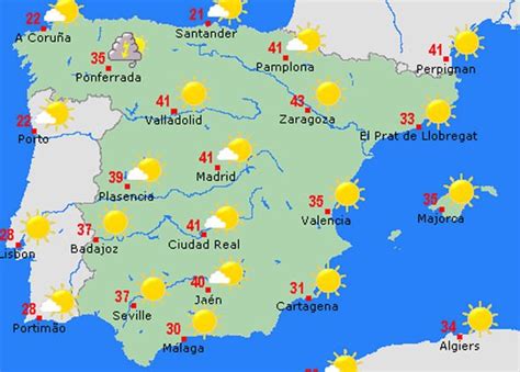 Spain weather forecast today