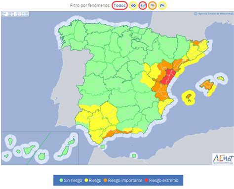 Spain weather warning