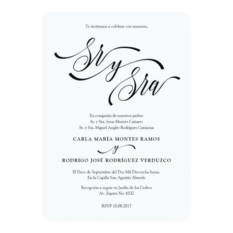 Spanish Wedding Invitation Wording and Etiquette