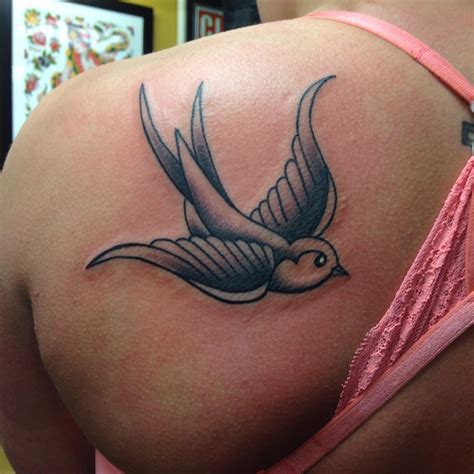 Sparrow bird tattoo design