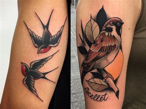 Sparrow bird tattoo symbolism