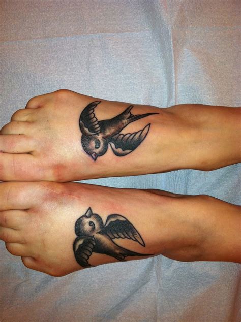 Sparrow tattoo designs for foot