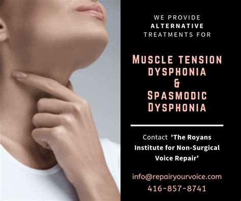 Treatment options for spasmodic dysphonia