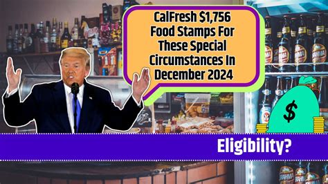 Special circumstances and food stamps