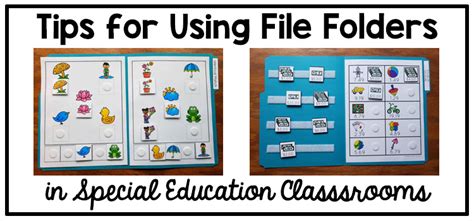 Free printable file folder activities for special education