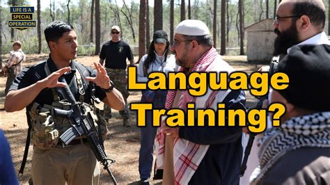 US Army Special Forces soldier participating in language training