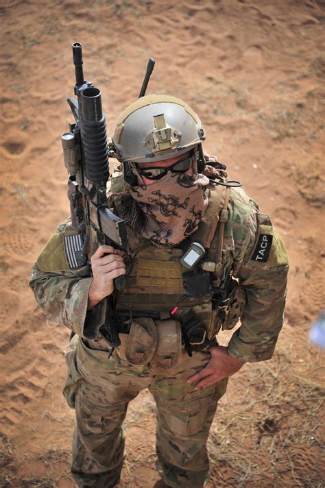 Special forces operator in action