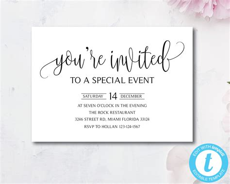 Special Occasion Invitation Ideas