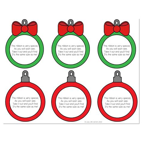 Special Ribbon Ornament Template