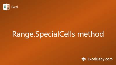 SpecialCells method example