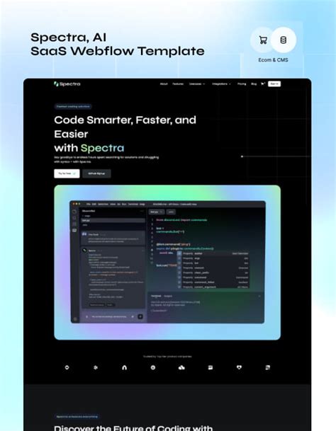 Spectra Webflow template