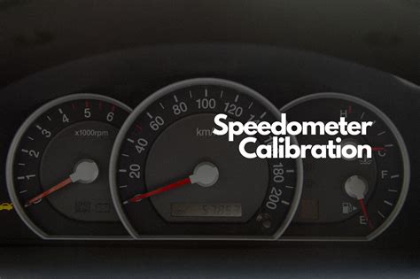 Speedometer Calibration