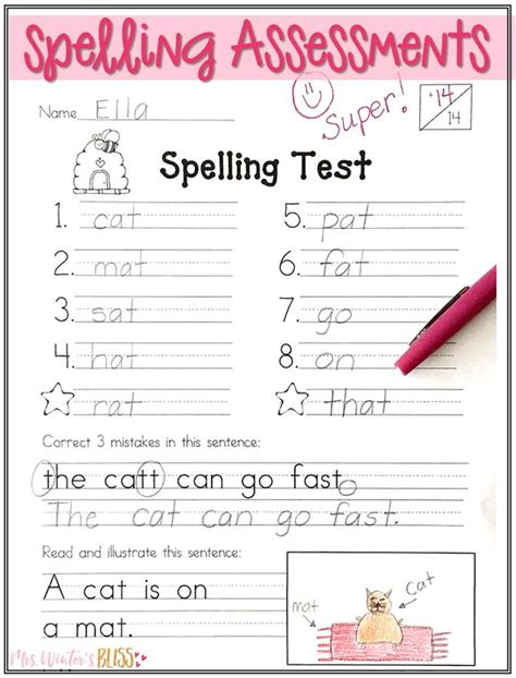 Spelling practice templates for preschool