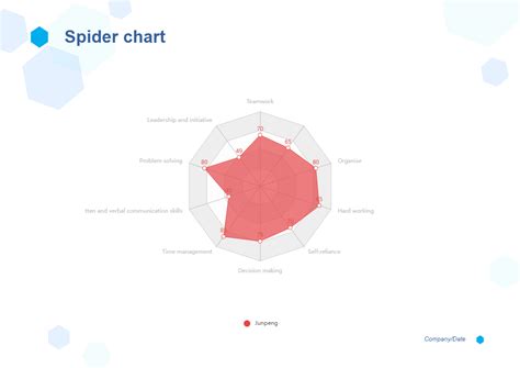 Spider Chart Example 1