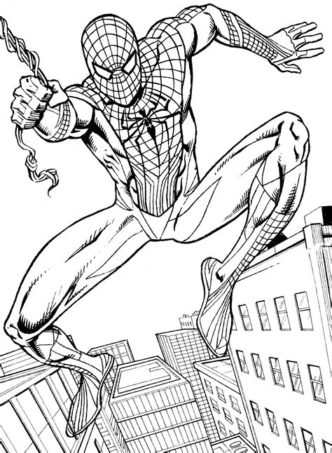 Spider-Man coloring page for boys