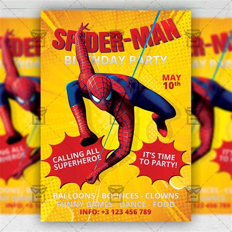 Spider-Man Flyer Template