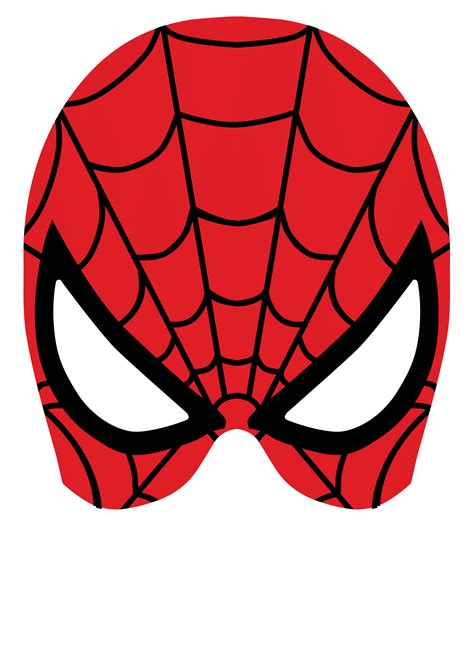 Spider-Man mask template example