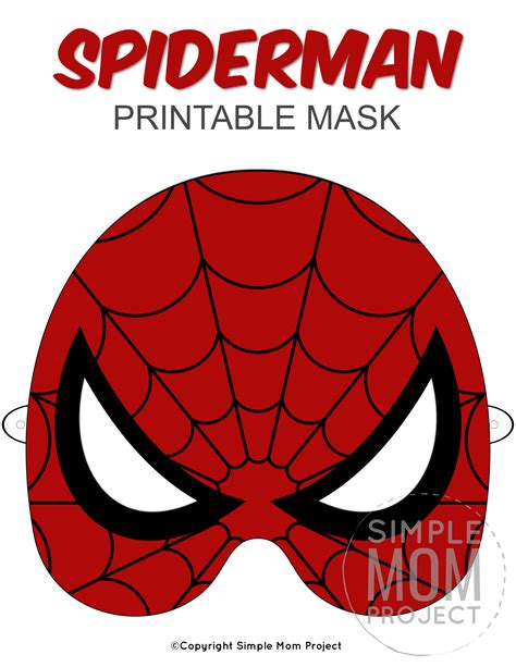 Spider-Man mask template creation example