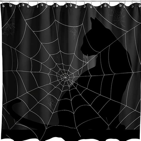 Spider Web Cat Silhouette