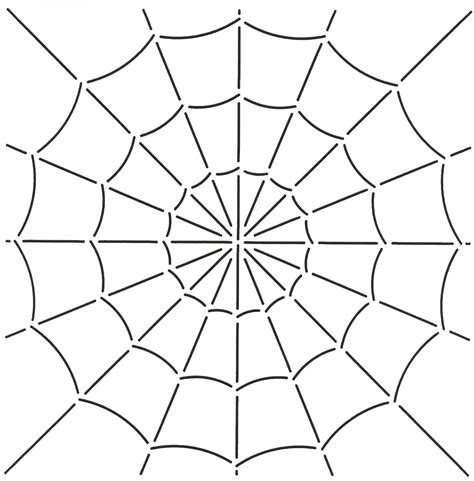 Spider Web Stencil Printable 10