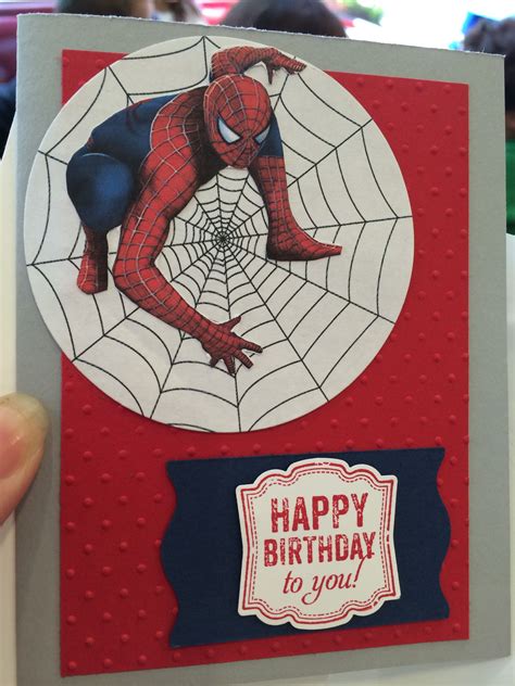 Spiderman Birthday Card Designs for Kids