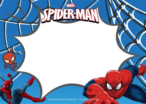 Spiderman Birthday Card Templates for Kids