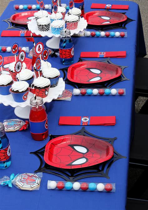 Spiderman birthday decorations