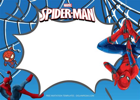 Spiderman Birthday Invitation Template 1