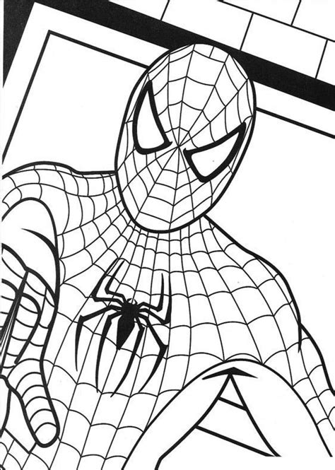 Spiderman Coloring Pages for Elementary School