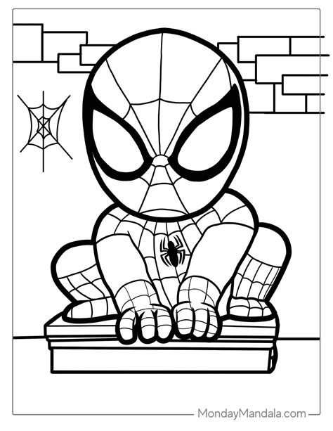 Spider-Man Coloring Pages for Relaxation